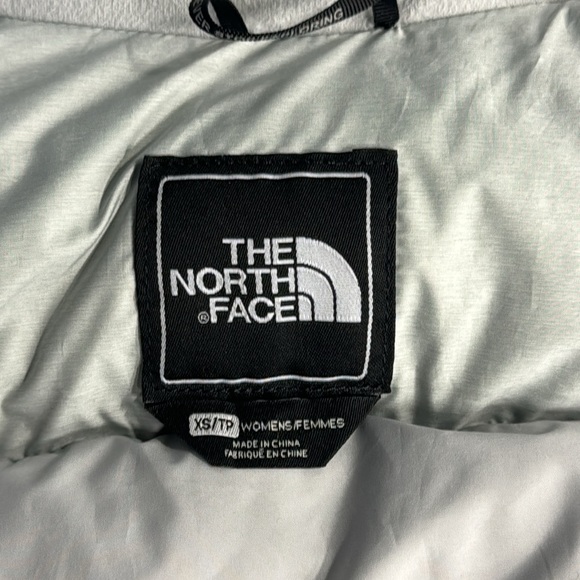 North Face 700 Down Vest Puffer Insulated Gray Size xs - Picture 4 of 4
